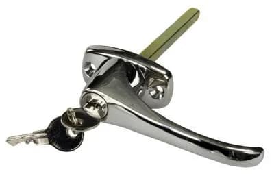 Locking L-Handle Chrome