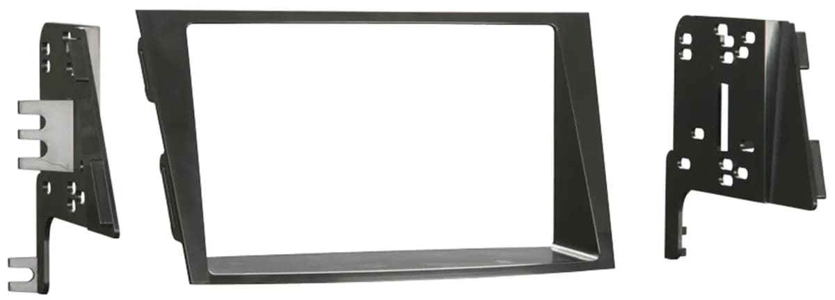 TURBOKits; Radio Installation Kit; Incl. Instructions/Hardware; For Double DIN/Two Single DIN; Painted Matte Black to Match Dash;