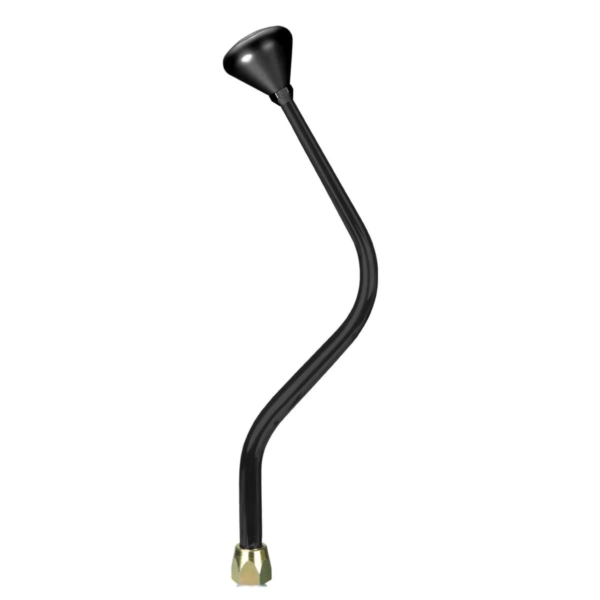 Electronic Sport Shifter; Floor; 16 in. Bench Bend Black Lever; Black Mushroom Shift Knob; For Use w/6L80 Transmission; Incl. Lever/Brackets/Neutral Safety Switch/ Hardware;