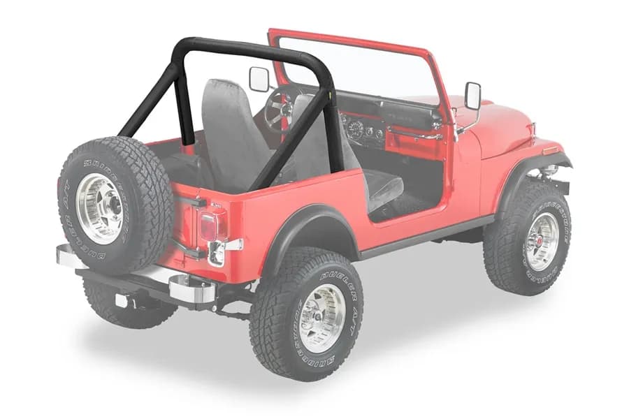 Jeep Sport Bar Covers For Jeep 1980-1983 CJ5 Black Denim Bestop