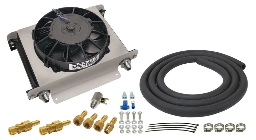 25 Row Hyper-Cool Remote Transmission Cooler Kit, -8AN