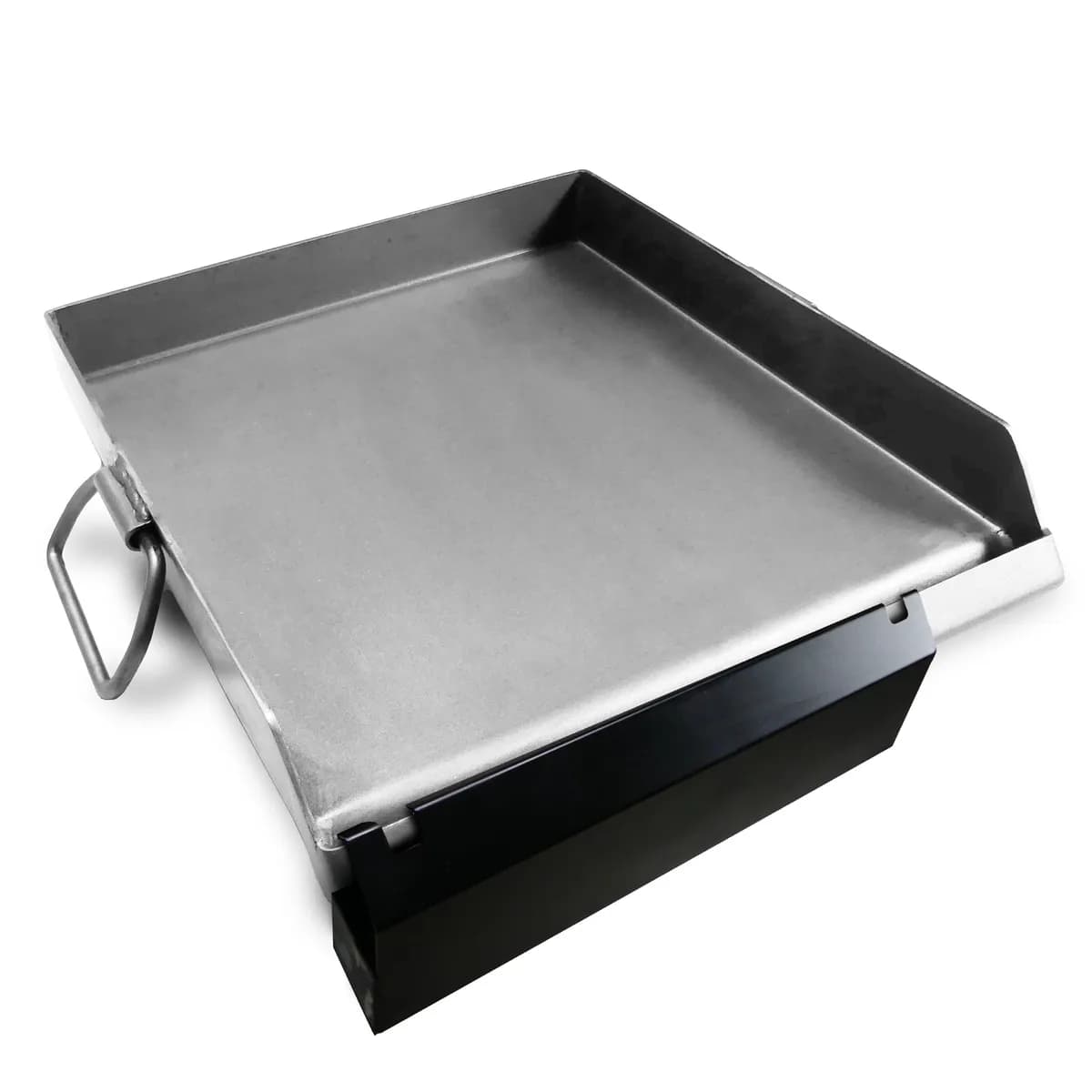 Single Steel Griddle With Grease Tray