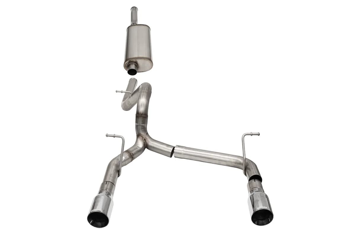 18c Wrangler 3.6l v6 2.75 in Catback Exhaust System w/ Single 4.0 in Tips