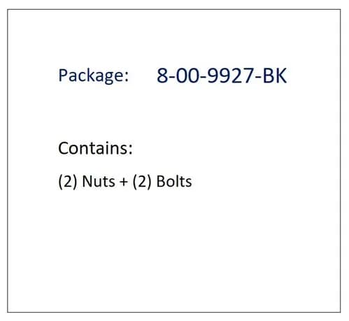 3/8in ss Hex Bolts Blk