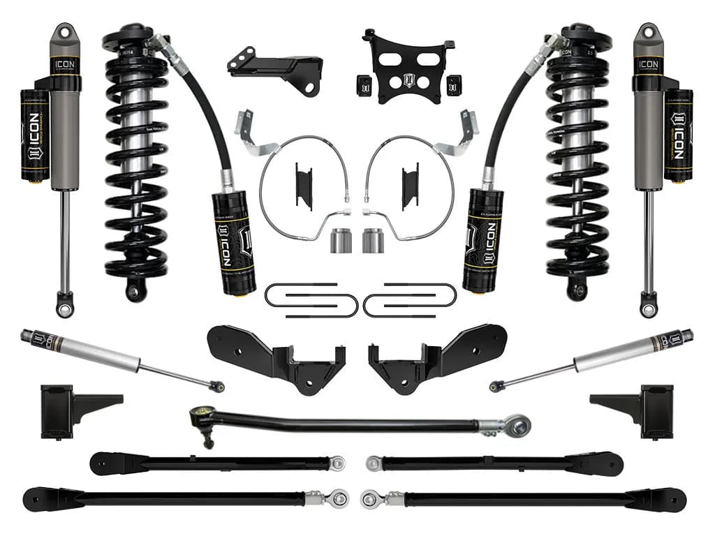 ICON 2023-2025 Ford F-250/F-350 Super Duty 4WD, 4-5.5" Lift, Stage 6 Coilover Conversion System