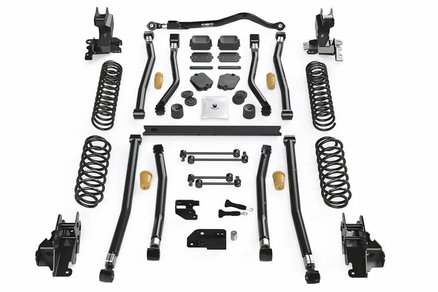 JL 4DR 3.5in Alpine Ct3 Long Arm Suspension System – no Shock Absorbers