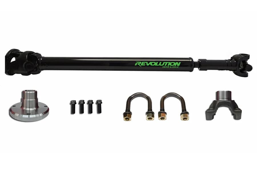 Jeep Wrangler JK Rear 1350 CV Driveshaft 4 Door with Pinion Yoke Revolution Gear