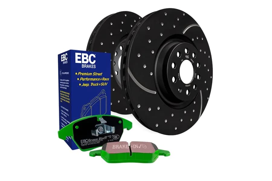 S3 Kits Greenstuff 6000 and GD Rotors Truck/SUV; Front; FMSI Pad No. D1273; Vented; 5 Bolt Holes; 302mm Dia.; 55mm Height; 28mm Thick; 72.1mm Center Hole Dia.;