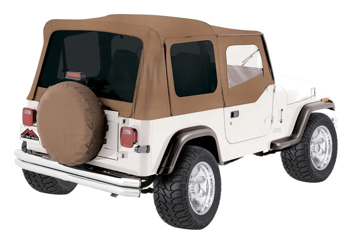 1987-1995 Wrangler YJ w/ Half Steel Doors; Spice Denim; Includes frames soft upper doors tinted windows & hardware