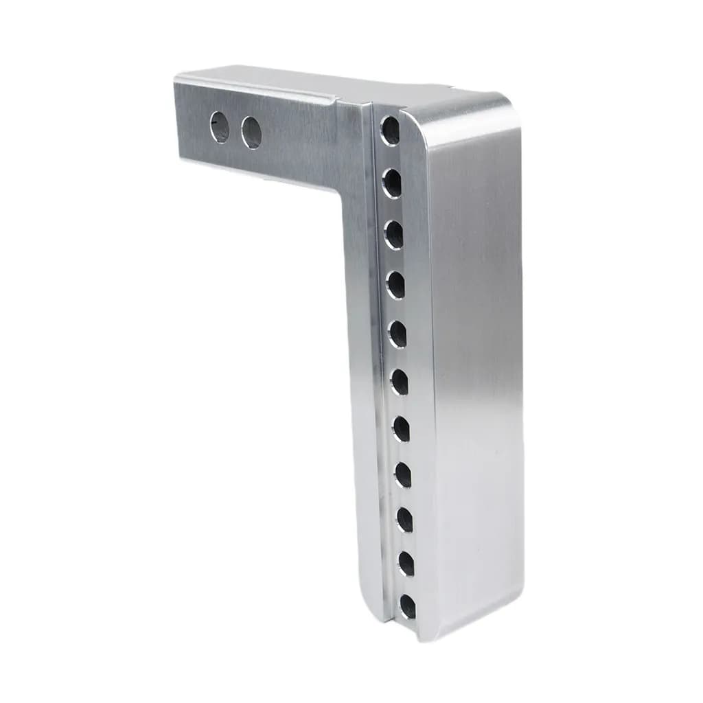 Aluminum Drawbar Only 8in Drop With 2in Shank (12.5k Gross Tongue Weight Rating