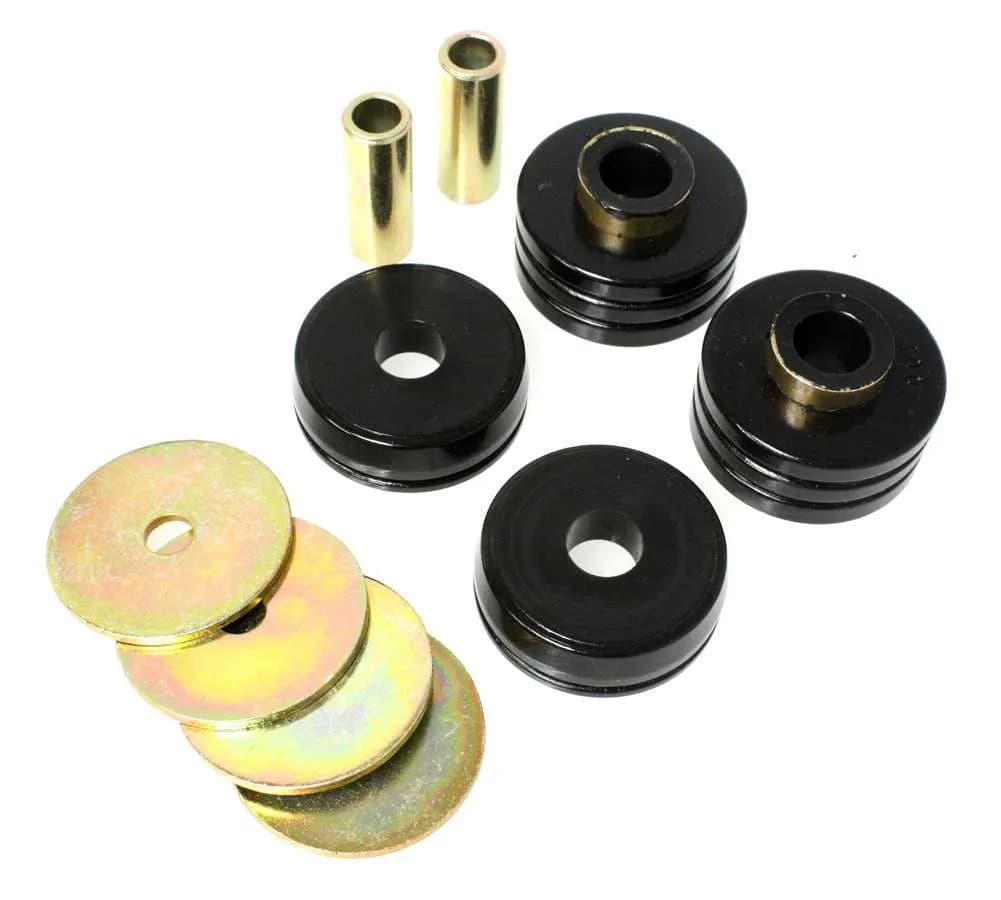 UNIVERSAL SOFT BODY MOUNT BUSHINGS W/2 COMPLETE MOUNTSBLKPERFORMANCE POLYURETHANE
