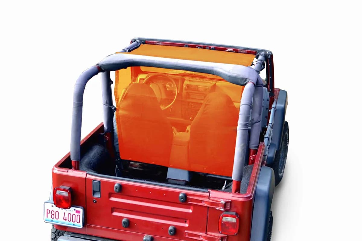 SteinjÃ¤ger Tops and Covers Wrangler TJ 1997-2006 Fabric Teddy Orange