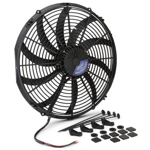 Brushless Ultraperformance 16in Electric Fan 3300 Cfm Sblade 12v Puller Only
