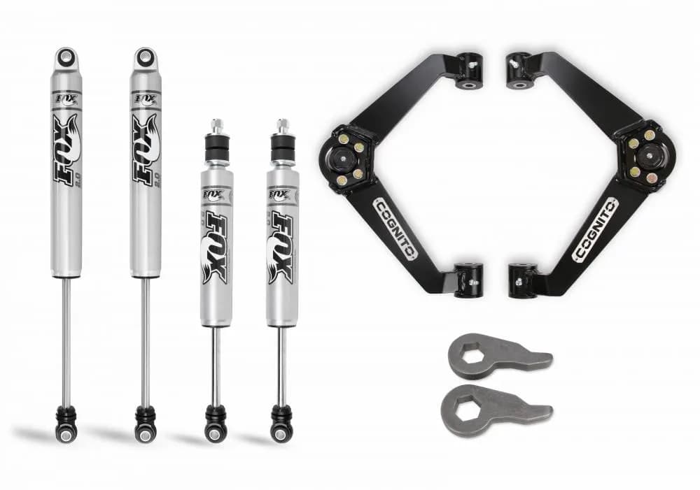 Cognito 3-Inch Performance Leveling Kit With Fox PS 2.0 IFP Shocks for 2001-2010 Silverado/Sierra 2500-3500 2WD/4WD