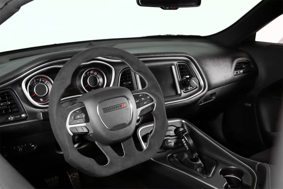Steering Wheel; Alcantara Wrapped; Flat Bottom; Heated;