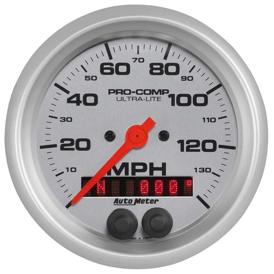 Gauge, Speedometer, 3 3/8", 140mph, GPS, Ultra-Lite