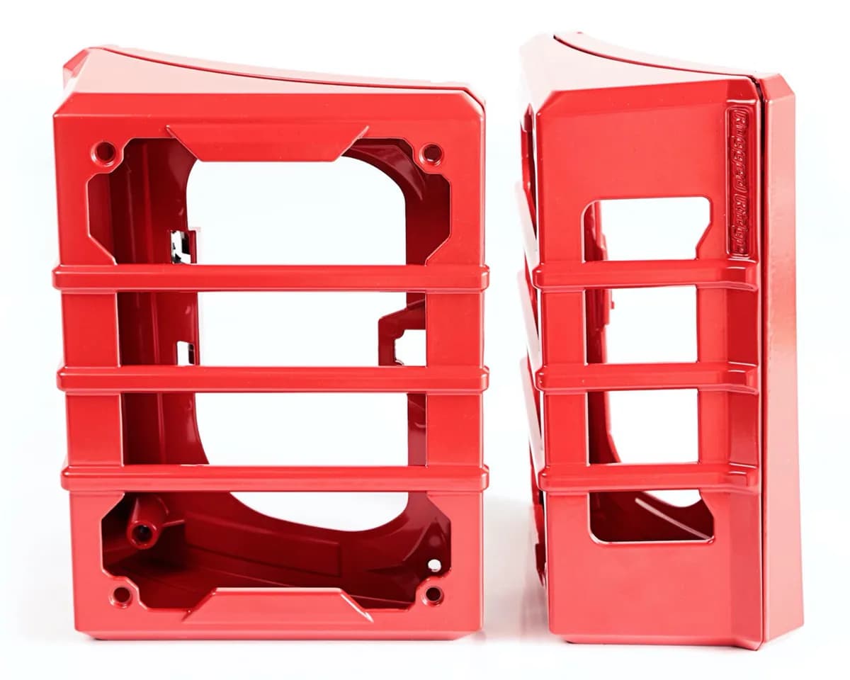 Steinjäger Exterior Accessories Wrangler JK 2007-2018 Light Guards Rear, OE Style Red Aluminum