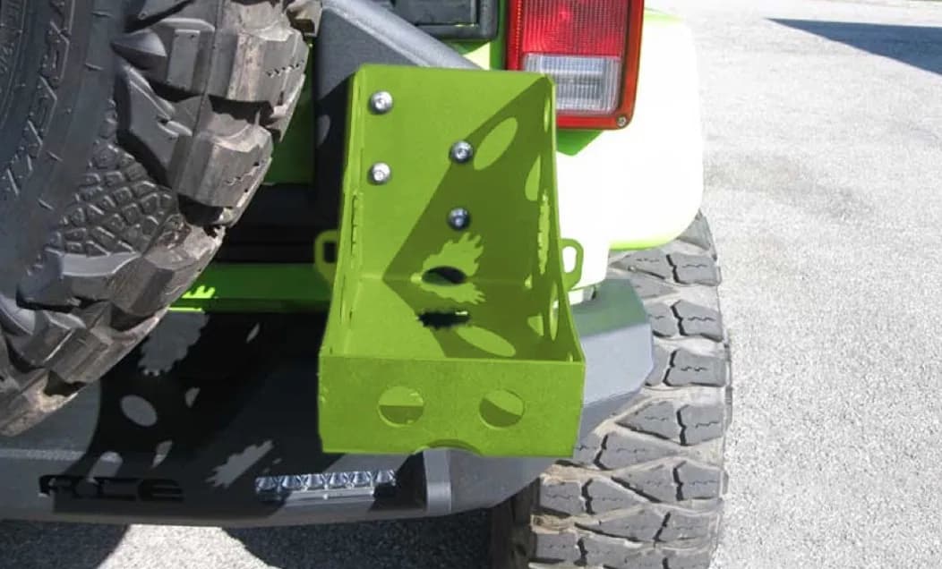 Steinjäger Bumpers Wrangler JL 2018 to Present Jerry Can Holder Gecko Green