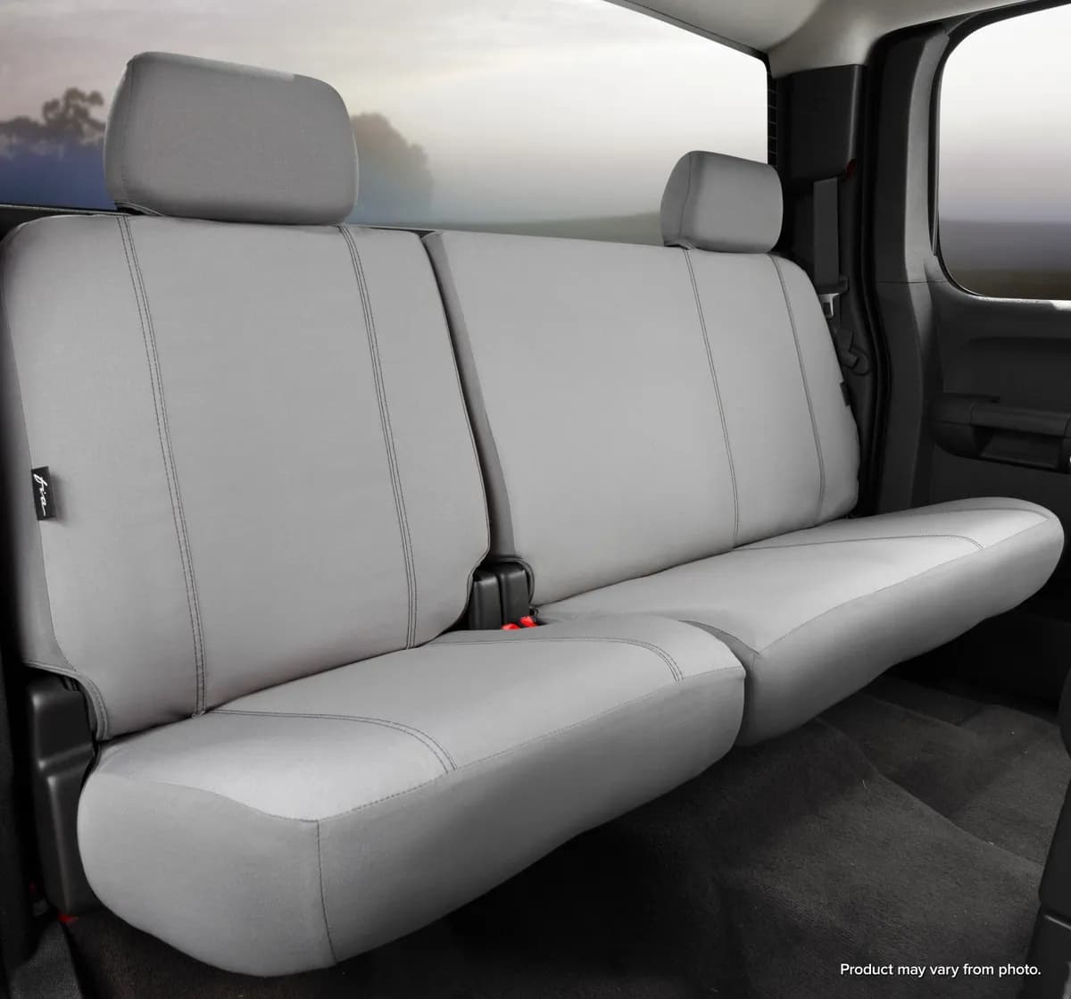 FIA SP85-7 GRAY SP80 Series - Seat Protector Polyester Custom Fit Rear Seat Cover - Gray