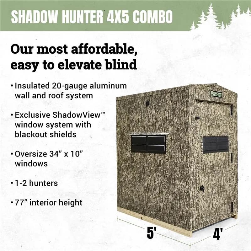 Shadow Hunter 4x5 Gun/Crossbow Combo Blind