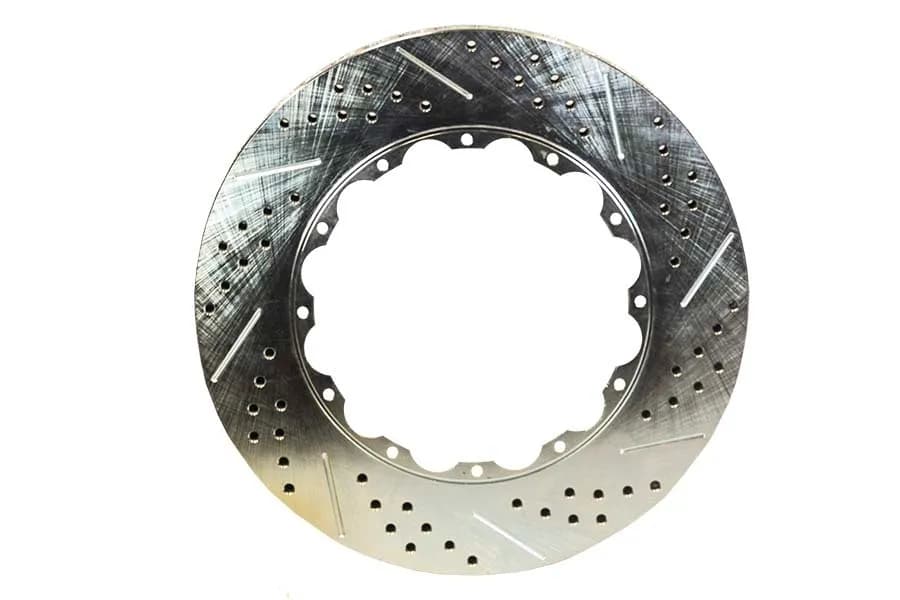 Rotor Ring Replacement 14 Inch 1.15 Inch Thick Slot Drill W/Zinc Passengers Side BAER Brakes
