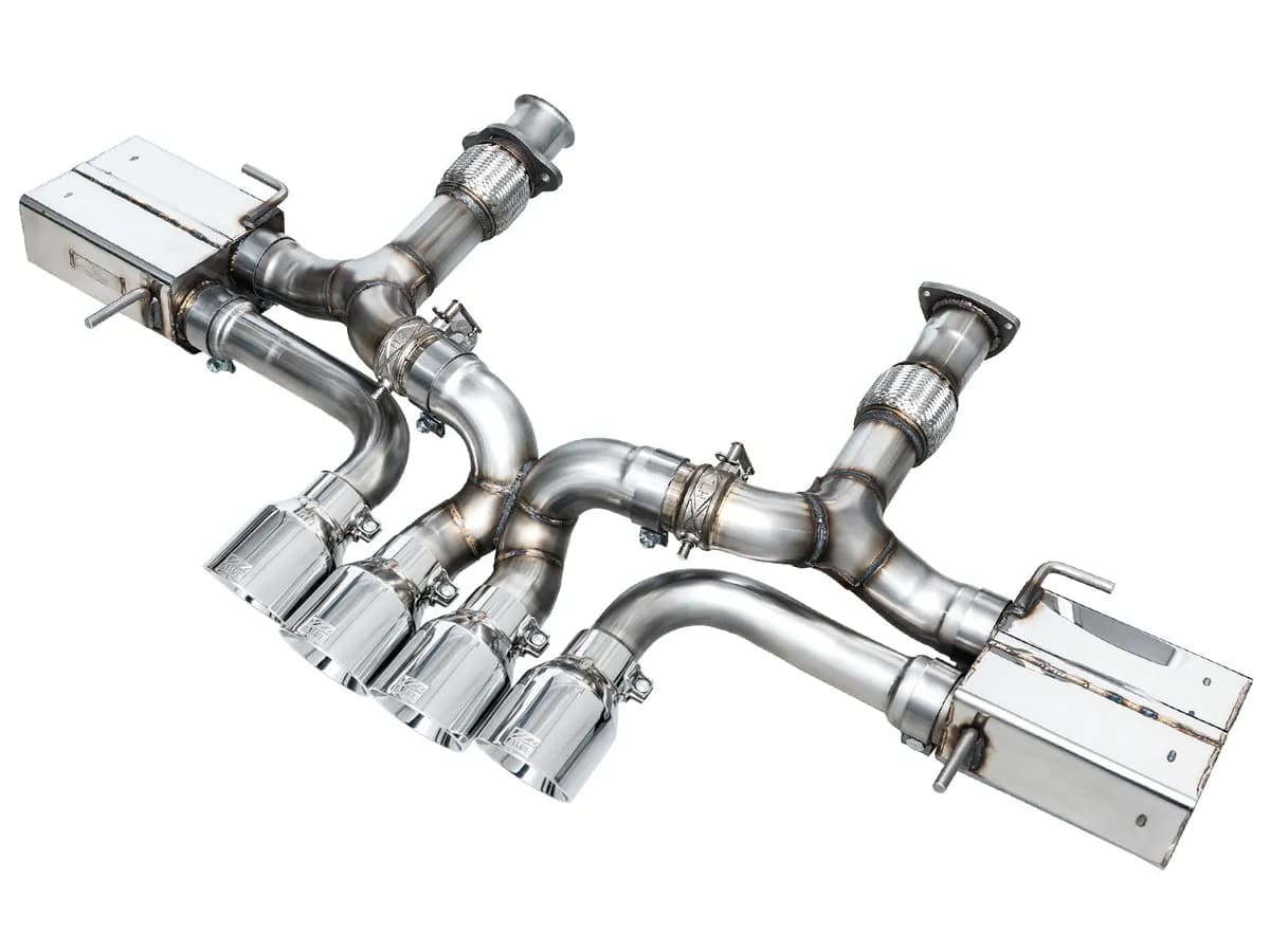 AWE SwitchPath Exhaust for C8 Corvette Z06 - 4.5" Diamond Black Tips