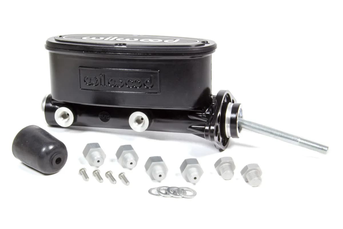 High Volume Tandem Master Cylinder15/16in Boreblackw/Pushrod