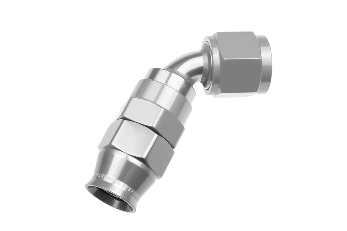 06 an 60 Degree Ptfe Reusable Hose End Clear