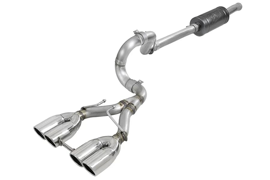AFE Power Rebel Series 2.5in Cat-Back Exhaust System w/ Polished Tip