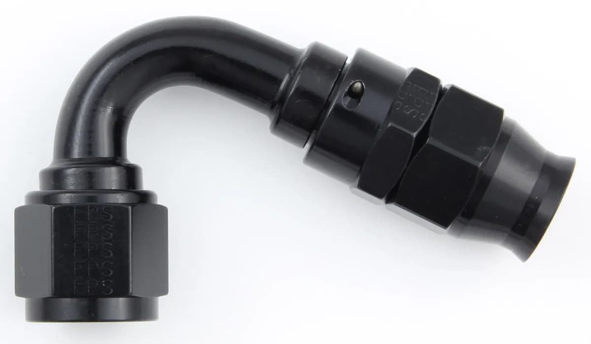 #10 Real Street 120 Deg. Hose End Black For Ptfe Hose