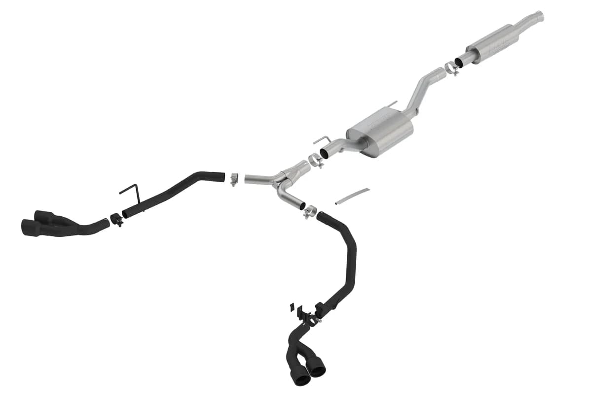 Gladiator JT 2020 3.6l v6 At/Mt AWD 4DR 2.75in 2in Atak Ceramic Black Tailpipe & Tips