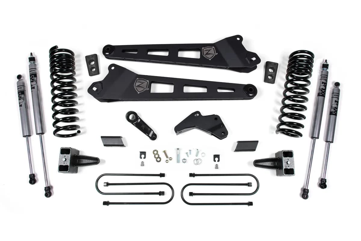 2013-2018 Ram 3500 5.5 Replacement Radius Arm Lift Kit-GAS - Front Coils Rear Block - Fox 2.0 Adventure Series Shocks