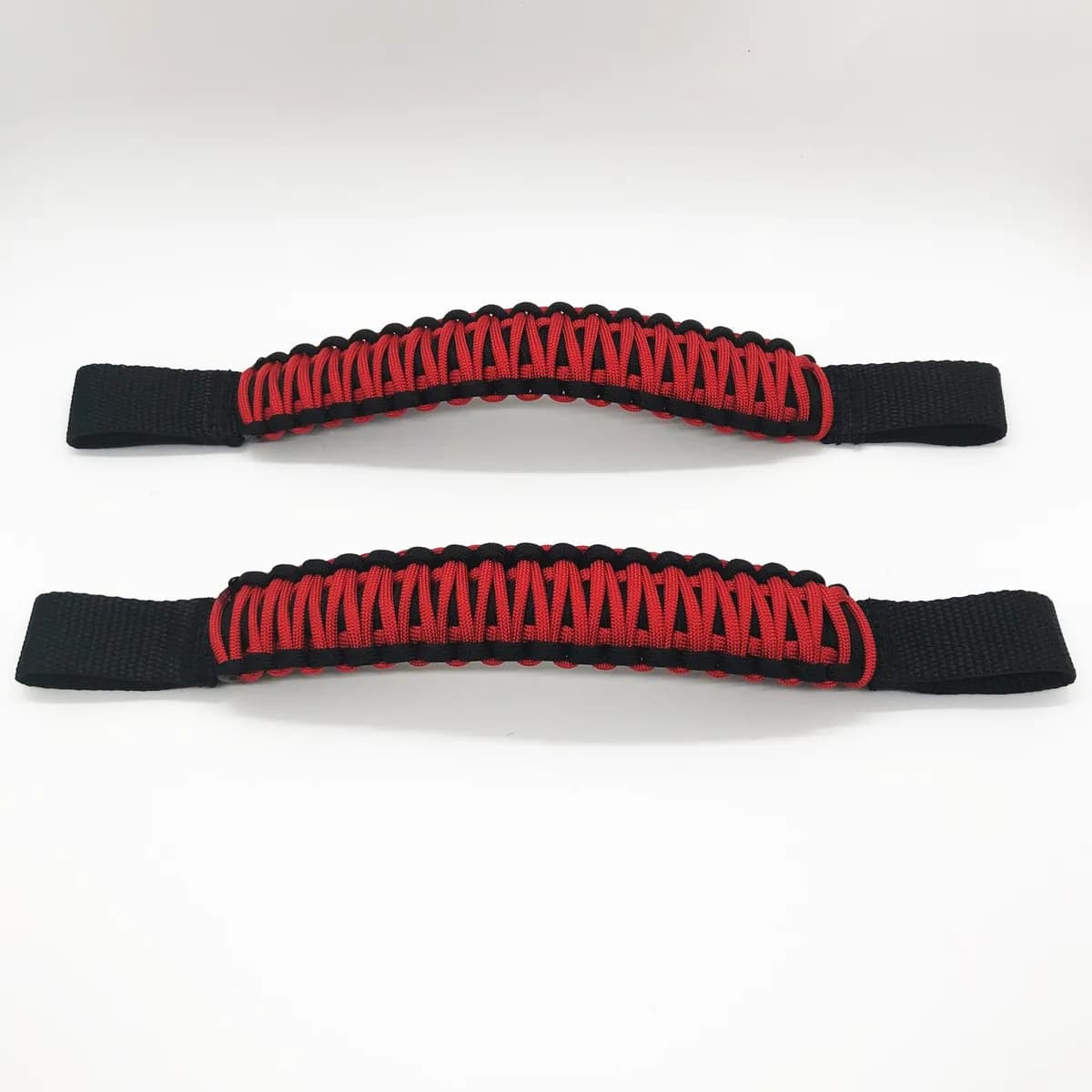 Paracord Grab Handles For Headrests For Jeep® Wrangler Jk, Jku, Jl, Jlu, Gladiator, Toyota® Tacoma, Ford® Bronco And Other Vehicles With Removable Head Rests (Pair of 2) | Bartact® - Red