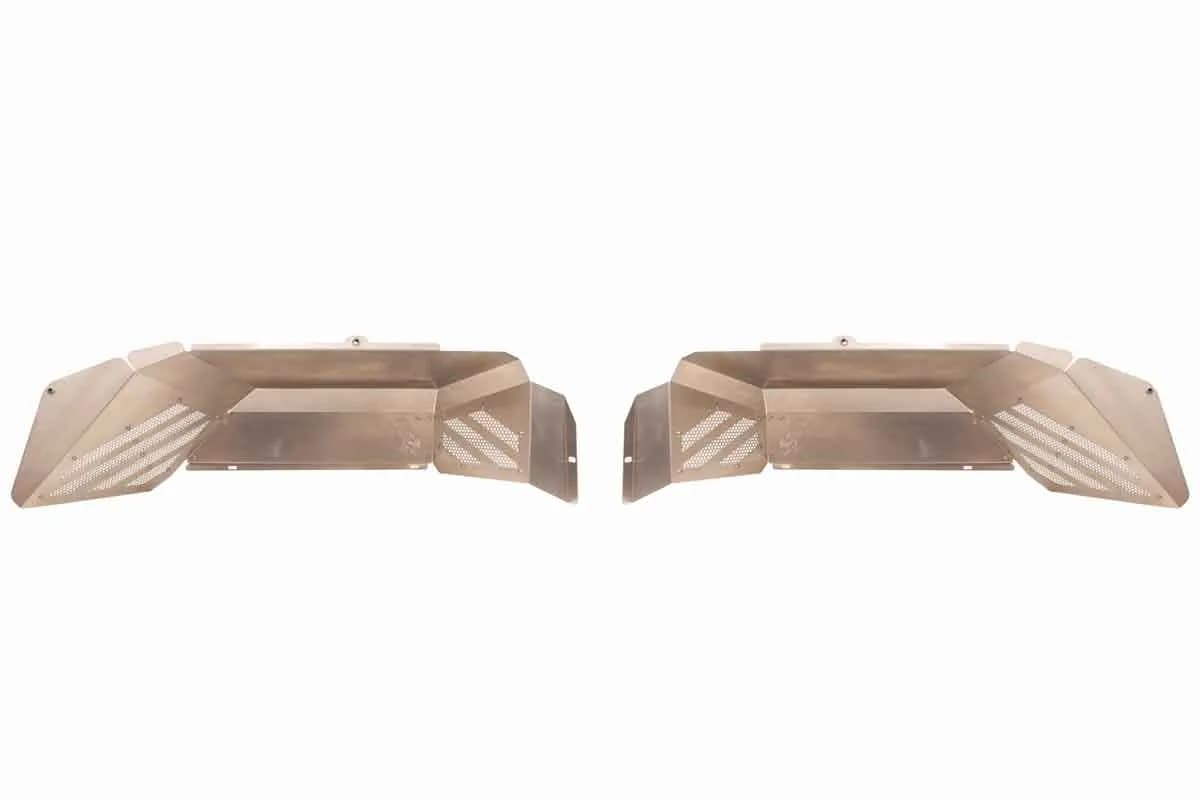 Fishbone Offroad Rear RAW Aluminum Inner Fenders for 2020 & Up Jeep Gladiator FB33210R