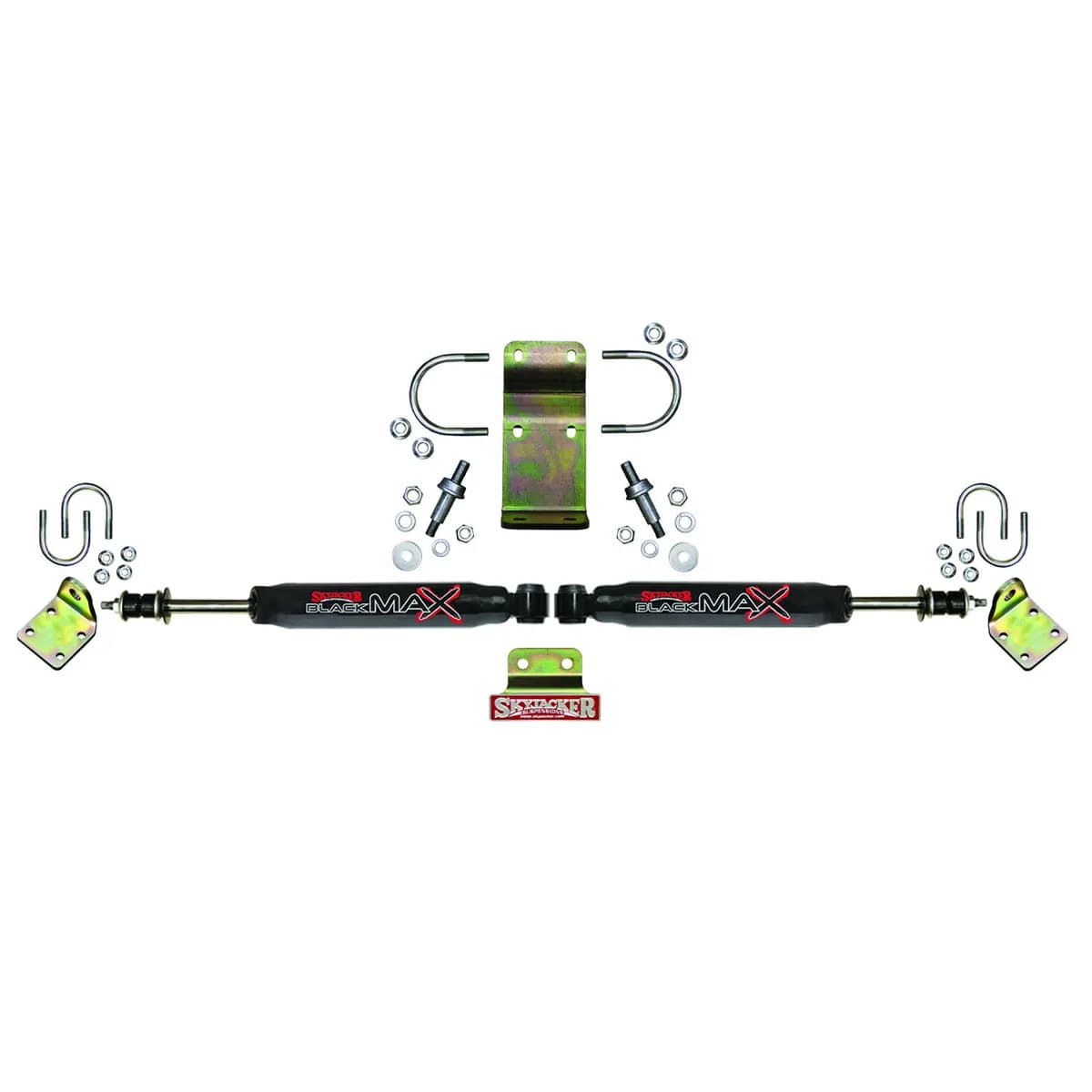 Steering Stabilizer Dual Kit Hardware Boots Not Incl. Due To Clearance Issues Black Skyjacker