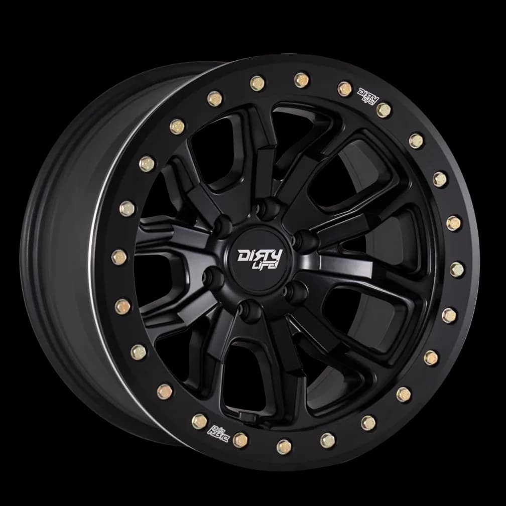 Dirty Life DT-1 9303 Series Beadlock Wheel 17x9 5x5 38mm Offset Matte Black - JT/JL/JK