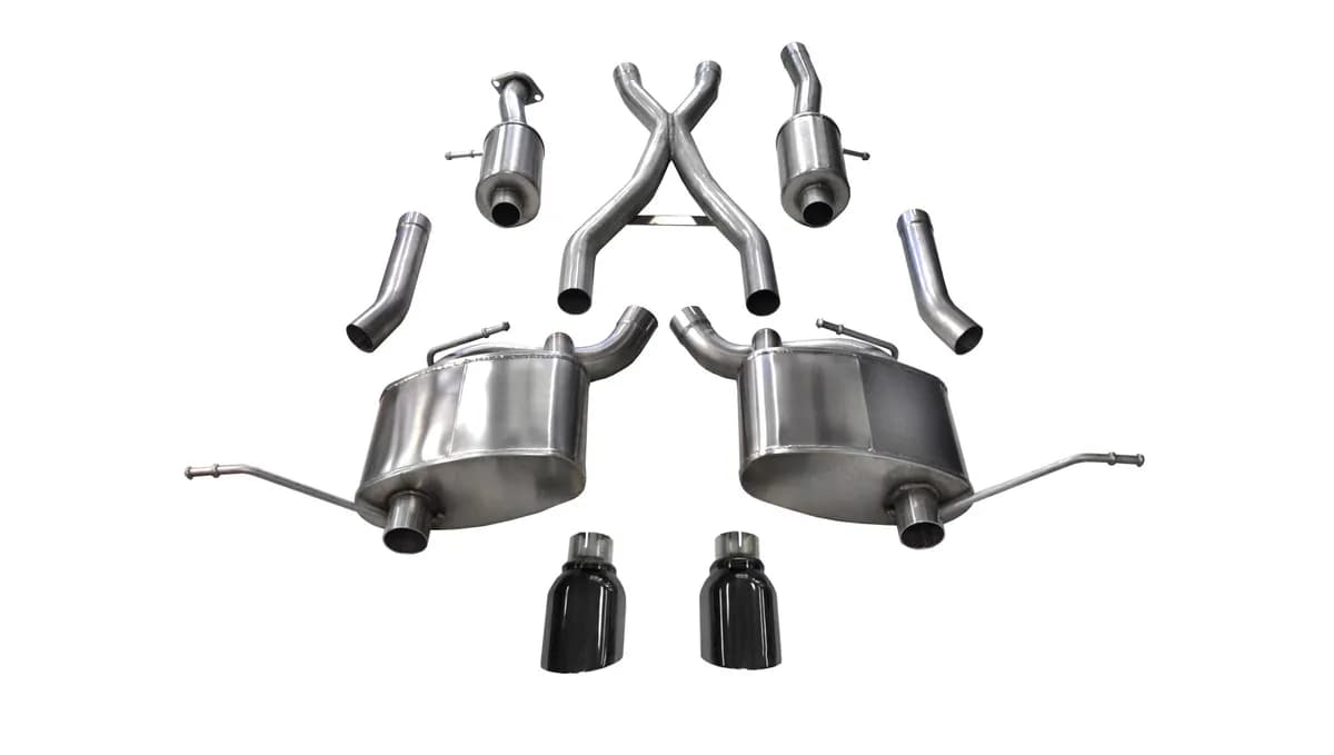 Xtreme, Sport / 2.5 in Cat-Back 4.5 in Single Tips | 2011-21 Jeep Grand Cherokee 5.7L (21187, 14991)