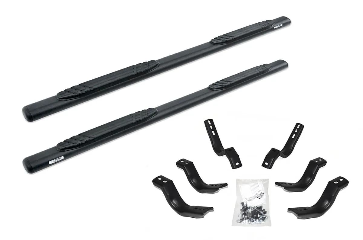 Go Rhino 684415580T - 4 OE Xtreme Side Steps with Mounting Brackets Kit - Textured Black
