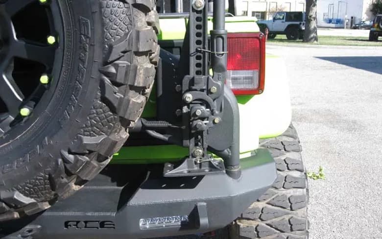 Recovery and Towing 2007-2018 High Lift Jack Mount Fits Ace Pro Series Tire Carrier Texturized Black