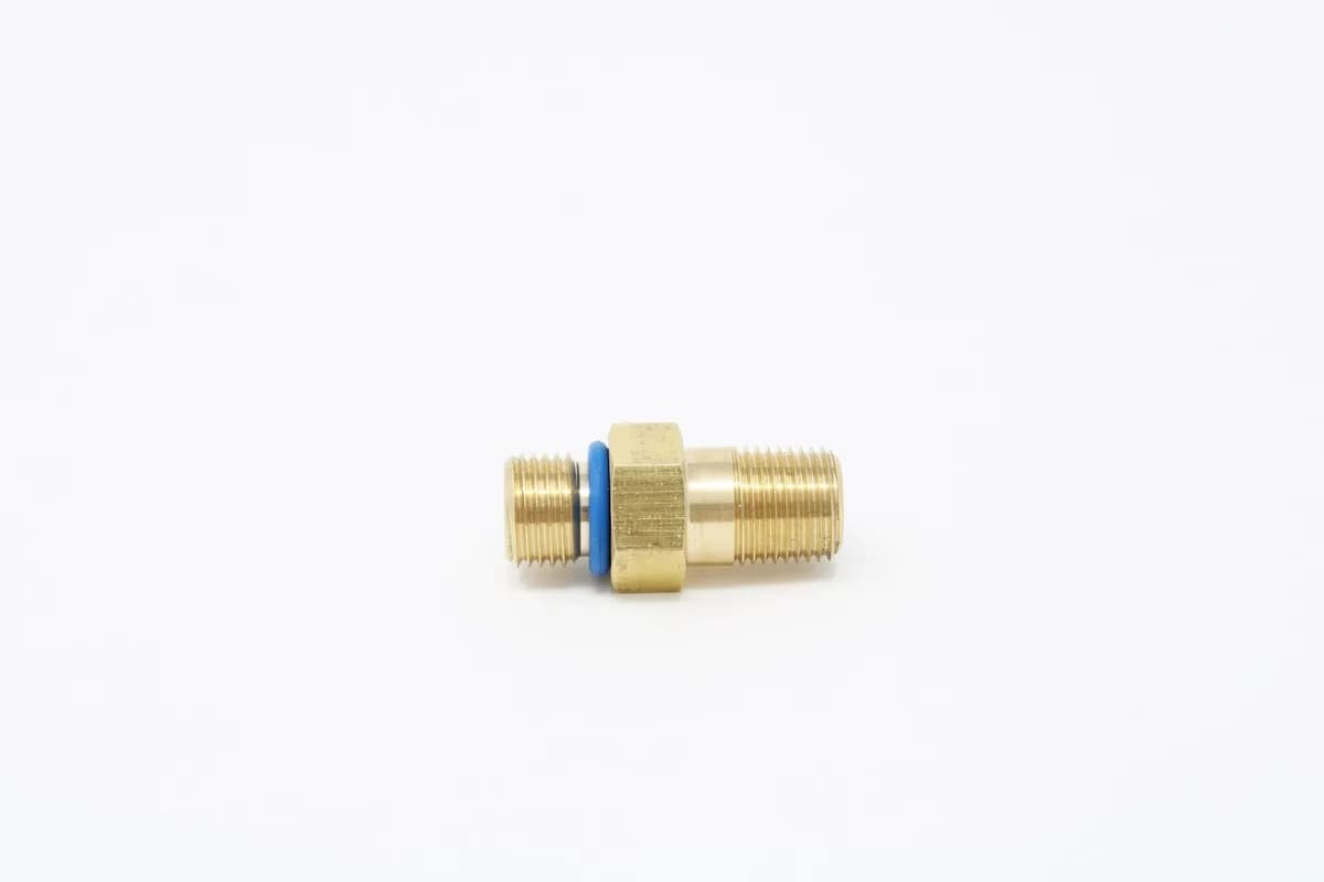 Adapter 10mm x 1.0 Male to 1/8-MNPT Brass