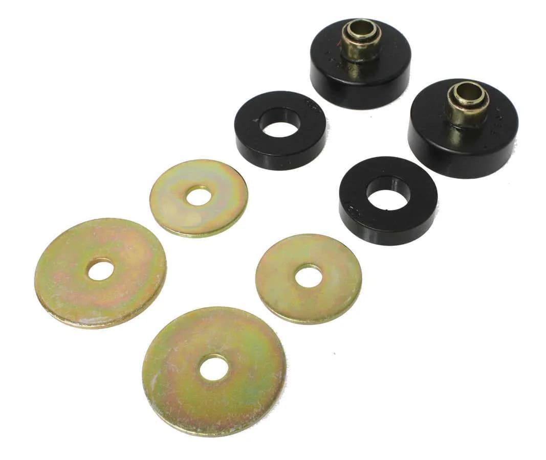 UNIVERSAL FIRM BODY MOUNT BUSHINGS W/2 COMPLETE MOUNTSBLKPERFORMANCE POLYURETHANE