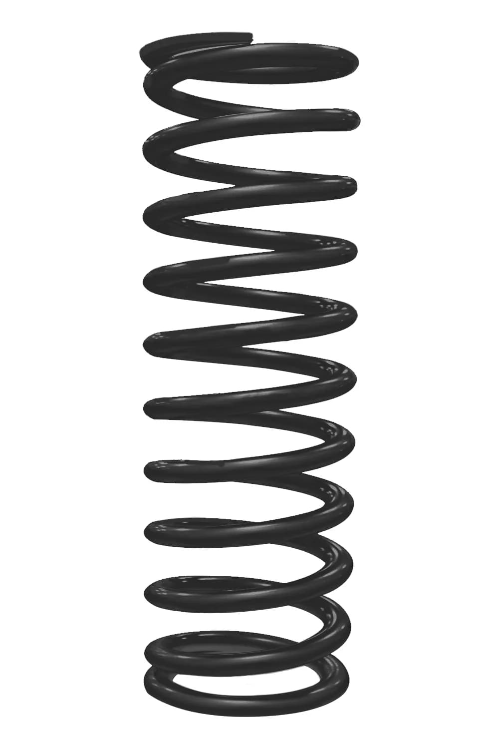 QA1 14HT350B Spring, Cr-Si High Travel 2-1/2 Id, 14 X 350 Lbs/In. Black Pwdr Coat