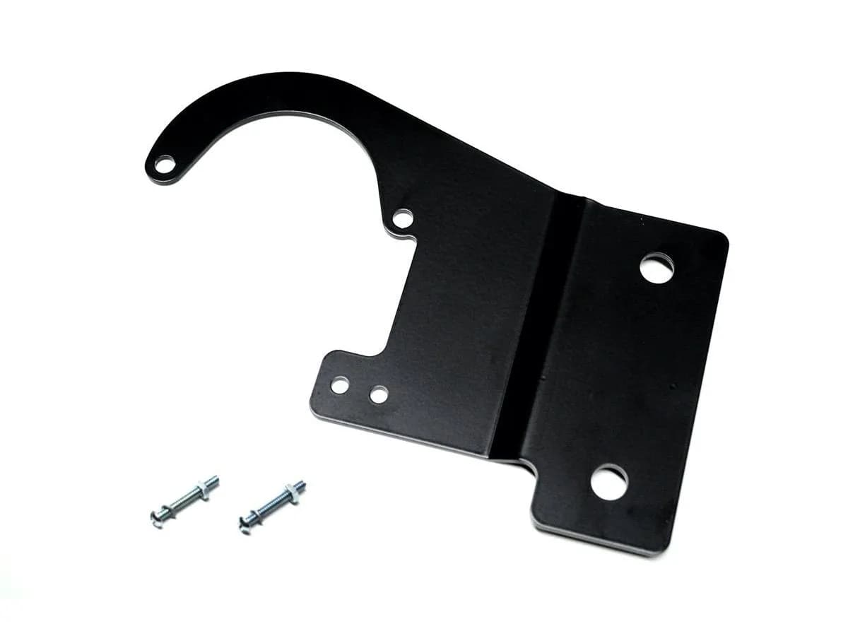 EVO Manufacturing Vacuum Pump Relocation Bracket Black - JK 2012+
