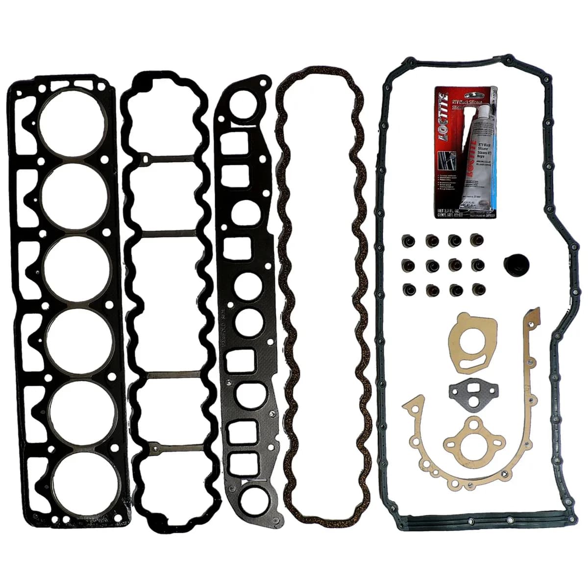 Crown Automotive Jeep Replacement 4636982MK Master Engine Upper Gasket Set for 1991-1999 Jeep TJ, YJ, XJ, MJ, ZJ, ZG w/ 4.0L