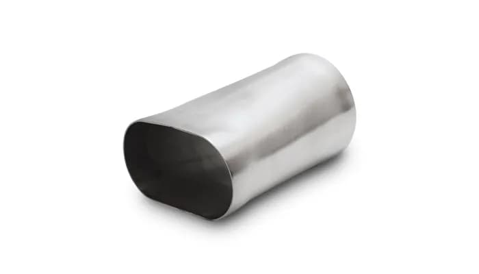 Stainless Steel Transitions; 3 in. Nominal Oval Size; 3 in. Round Size; 6 in. Length; 304 Stainless Steel;