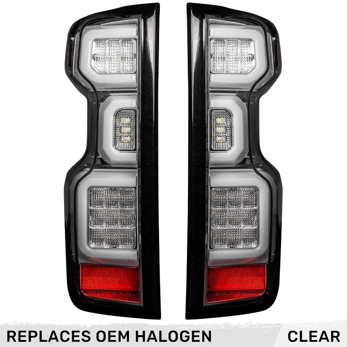 Chevy Silverado 2500/3500 20-23 Ultra Bright OLED Tail Lights (Replaces Factory/OEM Halogen Tail Lights Only) - Multiple Lens