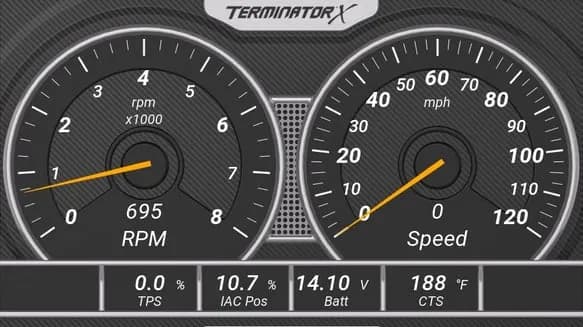 Sniper Holley EFI 5 in Digital Dash - 553-200
