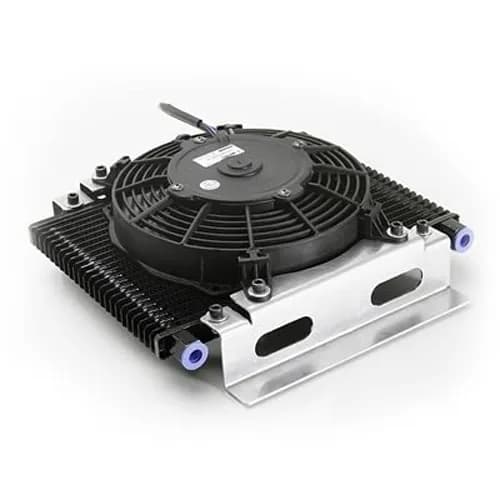 Transmission Cooler Module w/Electric Puller Fan Be Cool Radiator