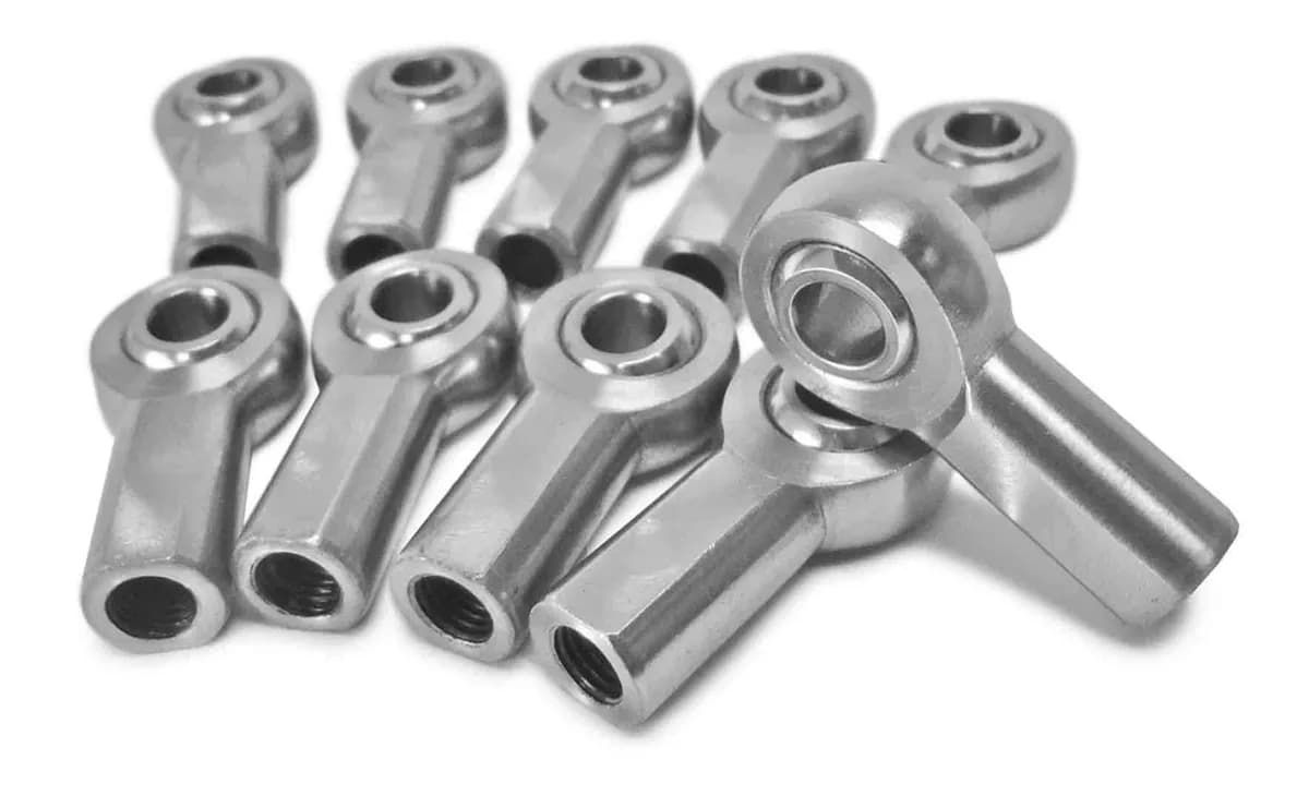 Steinjäger Inch Female Rod Ends Stainless 304 Housing, PTFE Race 10-32 RH 10 Pack