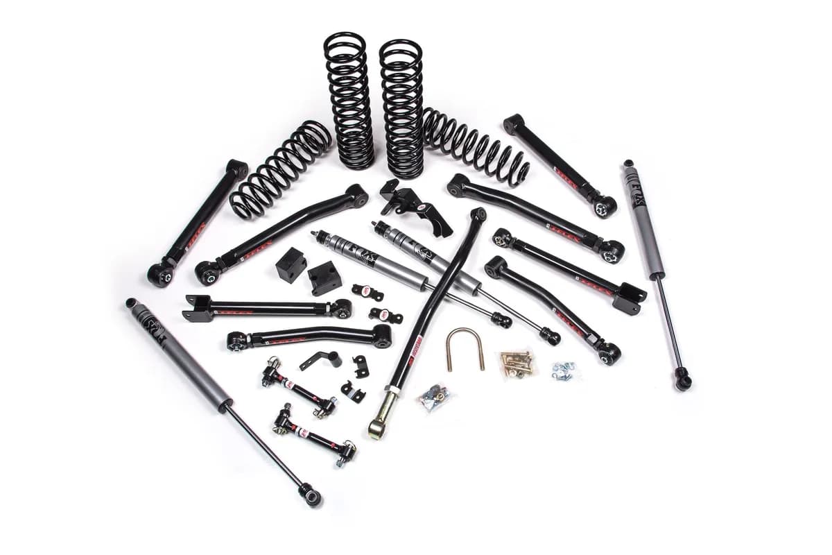 3.5" Lift Kit | J-Krawl | Wrangler JK 2-Door - FOX 2.0 Remote Reservoir / Flex End